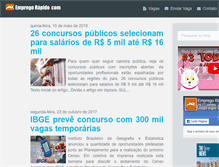 Tablet Screenshot of empregorapido.com